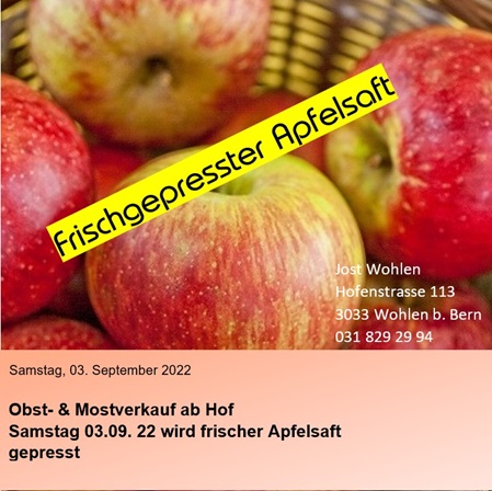 Obst und Mostverkauf Jost Wohlen